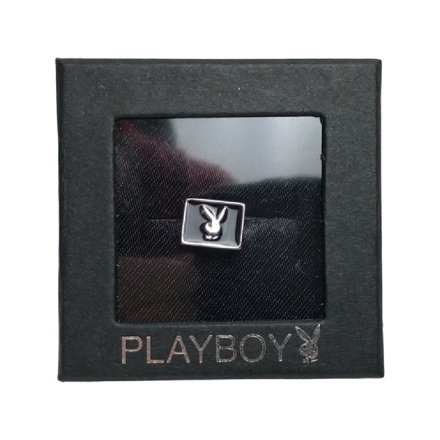 Ladies Playboy Silver Bunny Logo Stud Earrings (50 pairs)